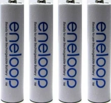 NEW Panasonic Eneloop AAA NiMH Rechargeable Batteries x 4