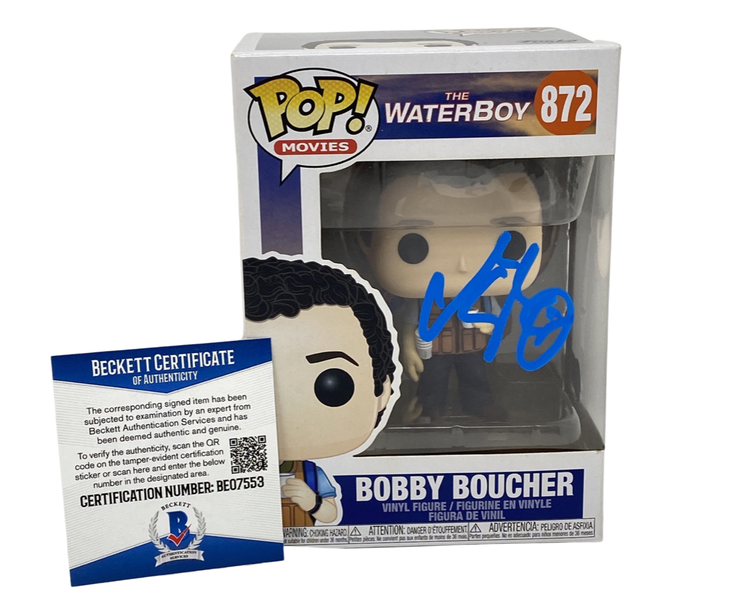 Adam Sandler Signed Funko Pop Figure Bobby Boucher The Waterboy