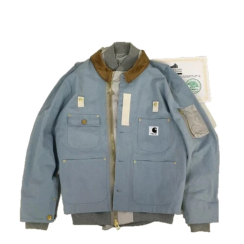 Giacca Sacai x Carhartt Collaboration Canvas x MA 1 Michigan taglia 2 lunghezza 72 cm