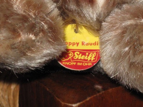Steiff Floppy Raudi Dog Mohair 5637/17 KFS All IDS - Picture 6 of 8