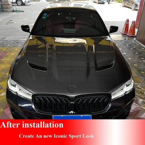 Fit For BMW M5 F90 LCI G30 18-22 DRY CARBON Front Engine Hood Bonnet Cover Trim - Bild 3 von 16
