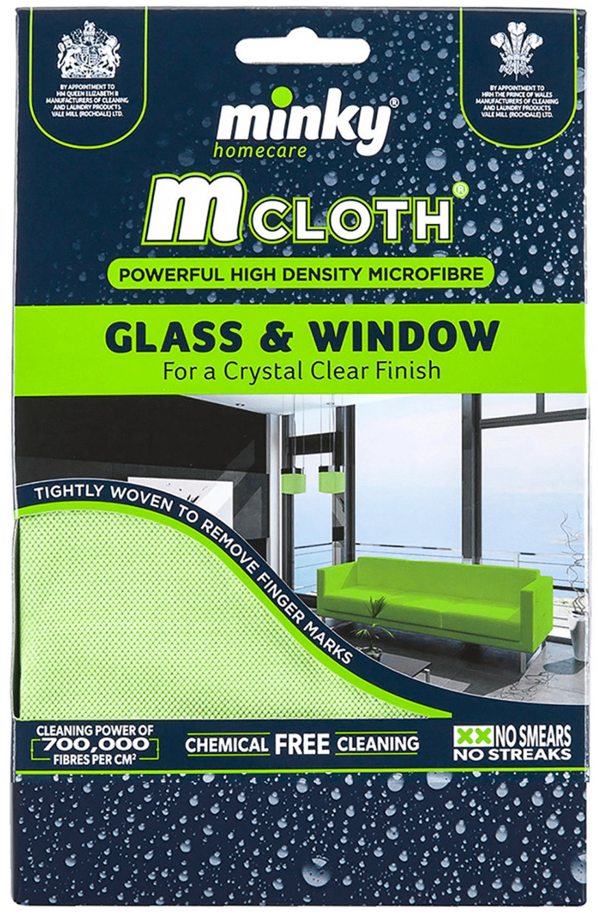 Minky M Cloth Microfibre Glass Window Mirror Smear Free Cleaning Polishing Cloth