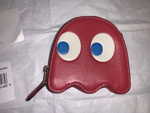 Brand New Authentic Coach Pac-Man Red Ghost Coin Case | eBay