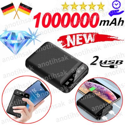 Mini Powerbank 50000mAh 2USB Charger Tragbare Batterie Power Bank Für Handy