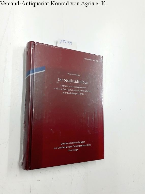 De Beatitudinibus Gerhard Von Sterngassen Op Und Sein Beitrag Zur