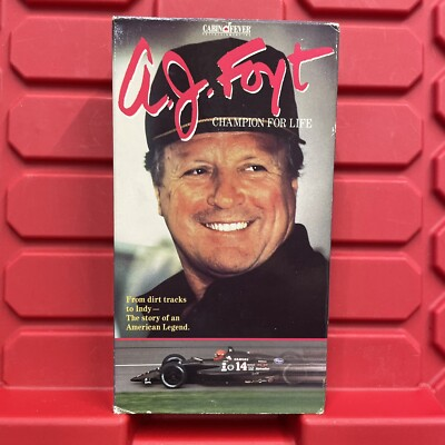 #ad #ad A.J. Foyt Champion For Life VHS Video Tape Pre Owned Cabin Fever Vintage 1992 $5.99