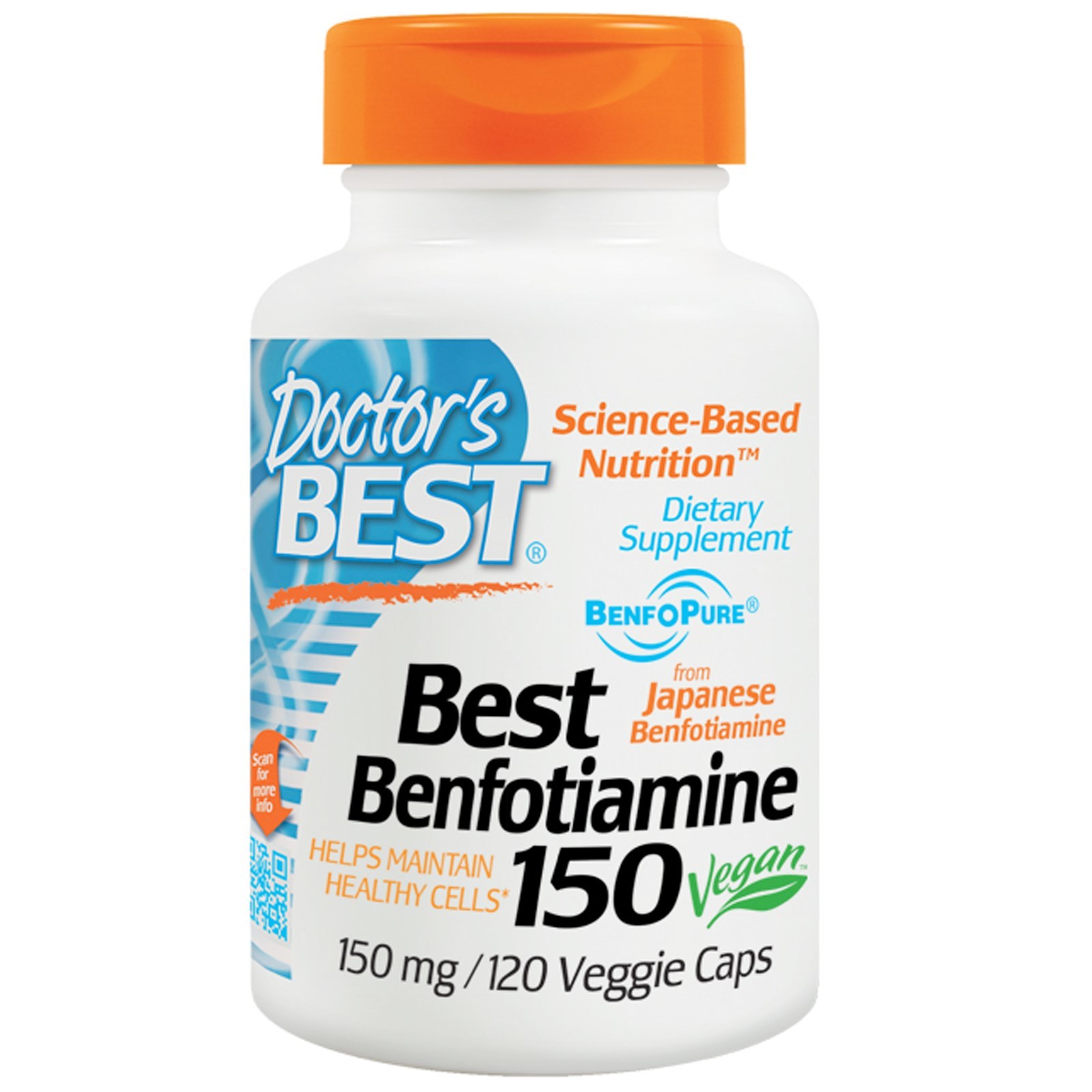 Benfotiamine 150 (150mg) - 120 Veg Caps - Dr's Best