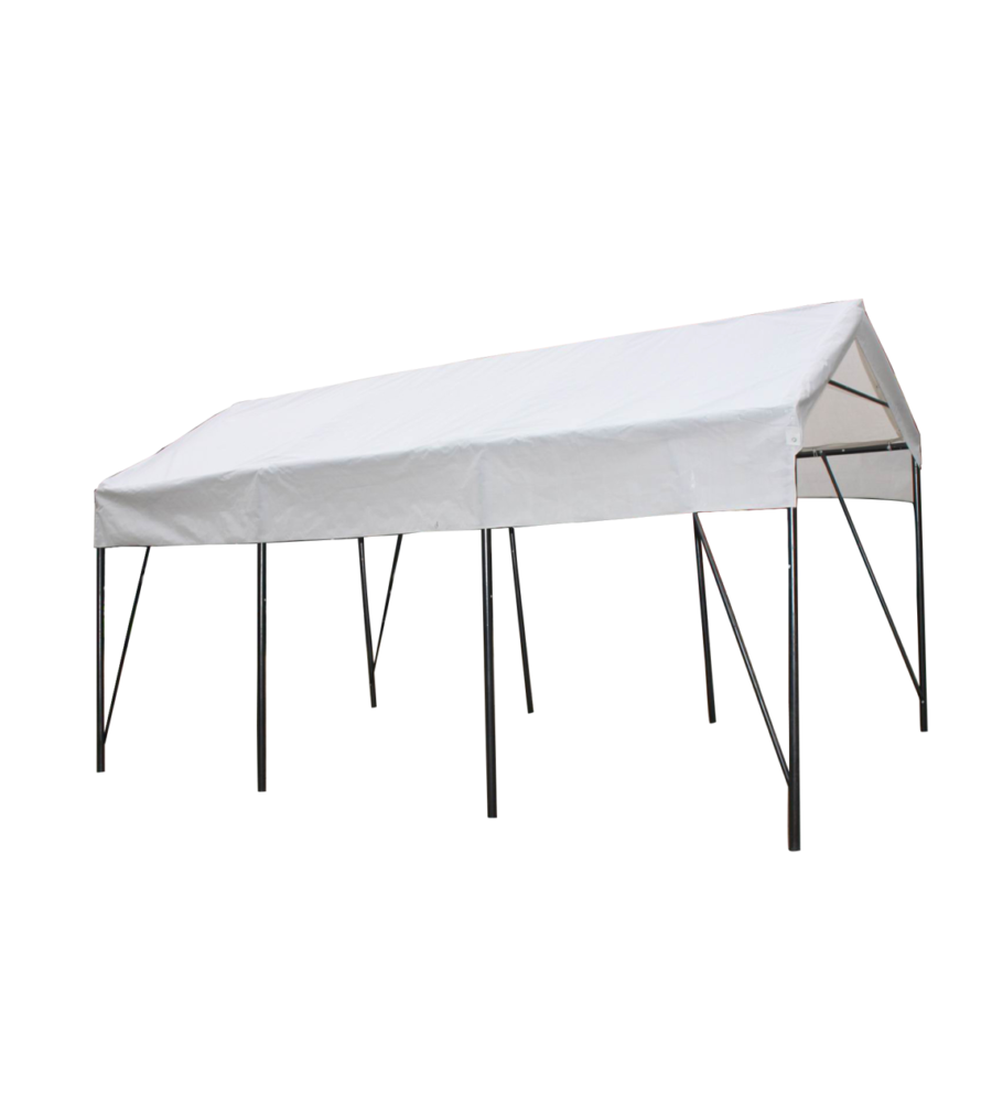 CARPORT TETTOIA DA ESTERNO ERCOLE IN ACCIAIO, 2.7X4.9X2.7 METRI