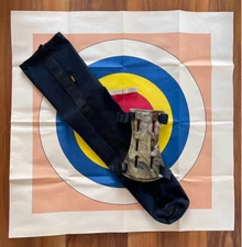 Allen Archery Black Nylon Hip Quiver and Realtree Camo Arm Guard Beginner/Youth