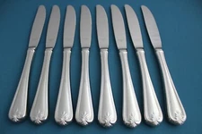 8 Dinner Knives Hollow Lenox BUTLERS GOURMET Stainless Plume China NEW 9 1/2"