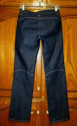 NEW DKNY SZ 4X31" NO POCKETS/DARK WASH/COTTON BLEND/STRAIGHT LEG JEANS/8.5" RISE - Picture 4 of 8