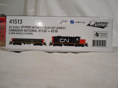 Rapido 41513 HO Scale Canadian National GP9RM Mother and Slug Set DCC/Sound - Picture 9 of 9
