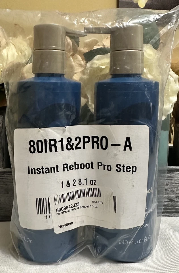 Reinicio instantáneo a prueba de color, tratamiento de 2 pasos, 8,1 oz cada botella nuevo Foto 2 de 4