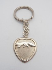 Fox: 925 Silver Heart Keychain Symbol Cunning Cunning Intelligence