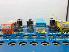 Lot Of 3 Tube 6GF7 NOS NIB Life Test Excellent Test Emission Above 100% Tube