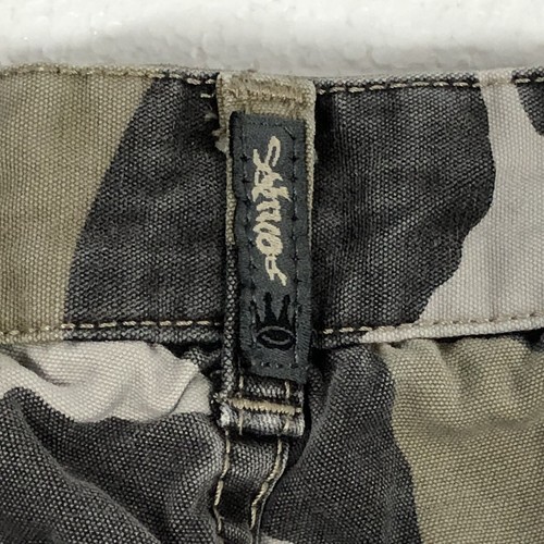 Vintage 90s JNCO Jean Shorts Boys 7x Camo Cargo Hip Hop Baggy Bulldog Tiger - Picture 8 of 12