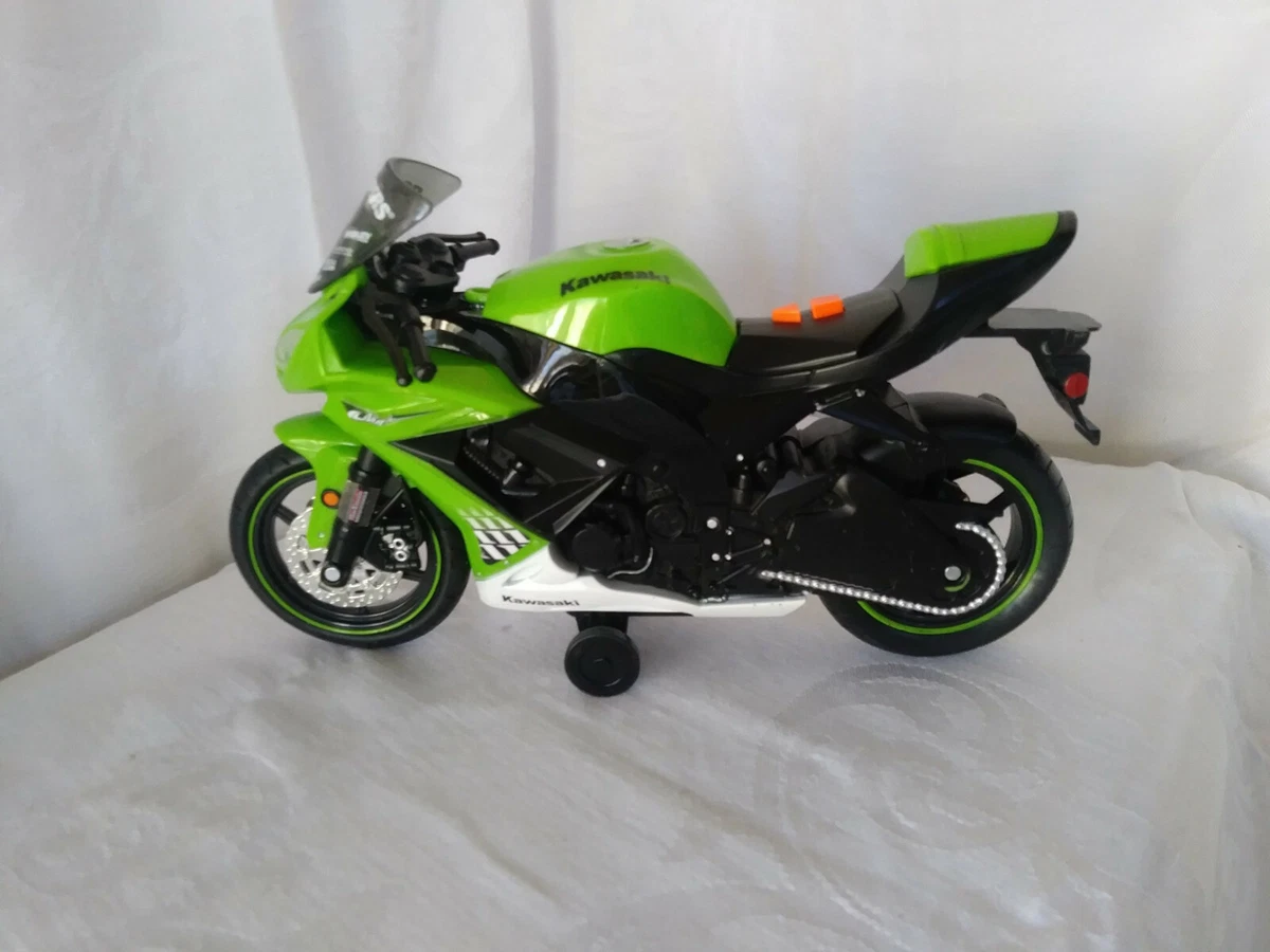 Road Rippers Kawasaki Ninja ZX 10R Wheelie Bikes Green Motorcycle Toy State