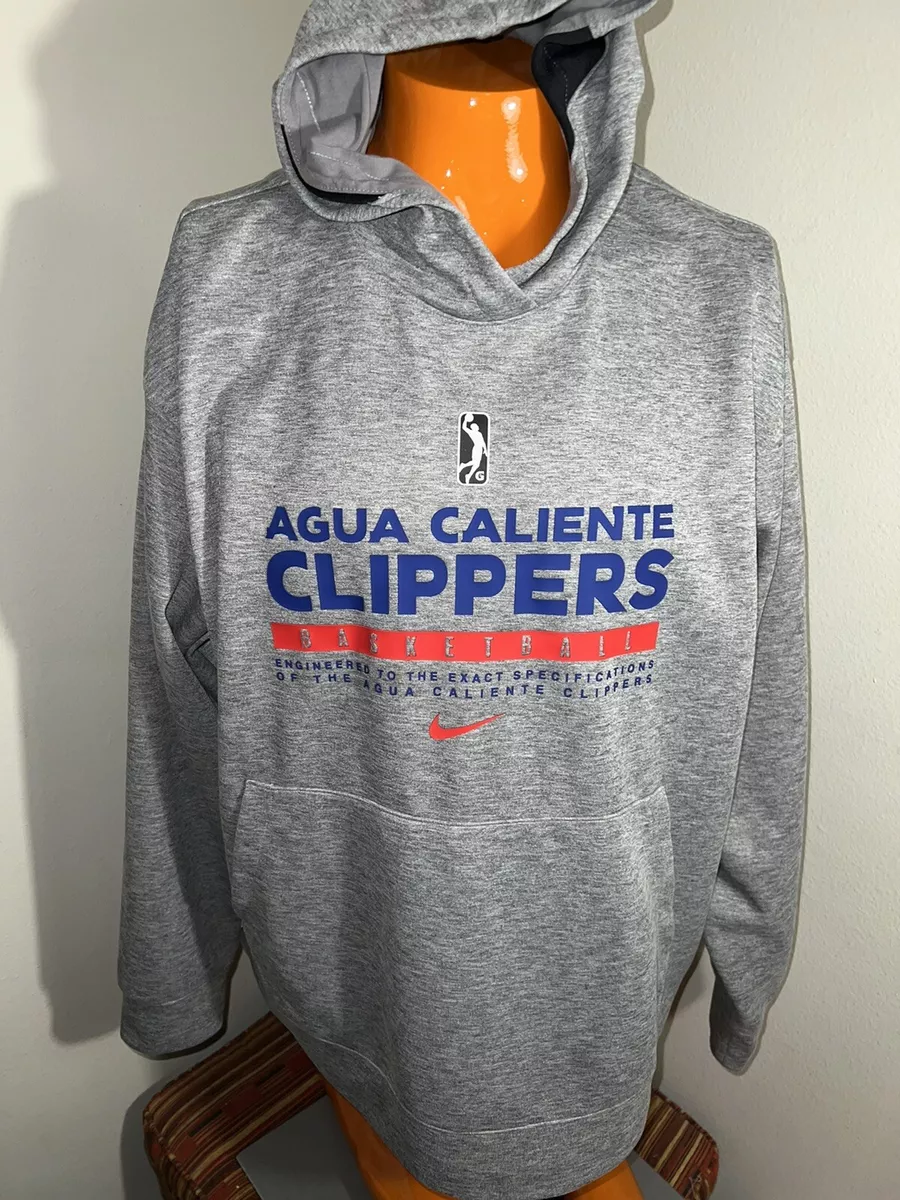 NIKE NBA Authentics AGUA CALIENTE Clippers Grey Hoodie Mens Size