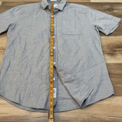 Frank And Oak Shirt Mens Medium Gray Riley Soft Cotton Twill Button Up - Picture 4 of 7