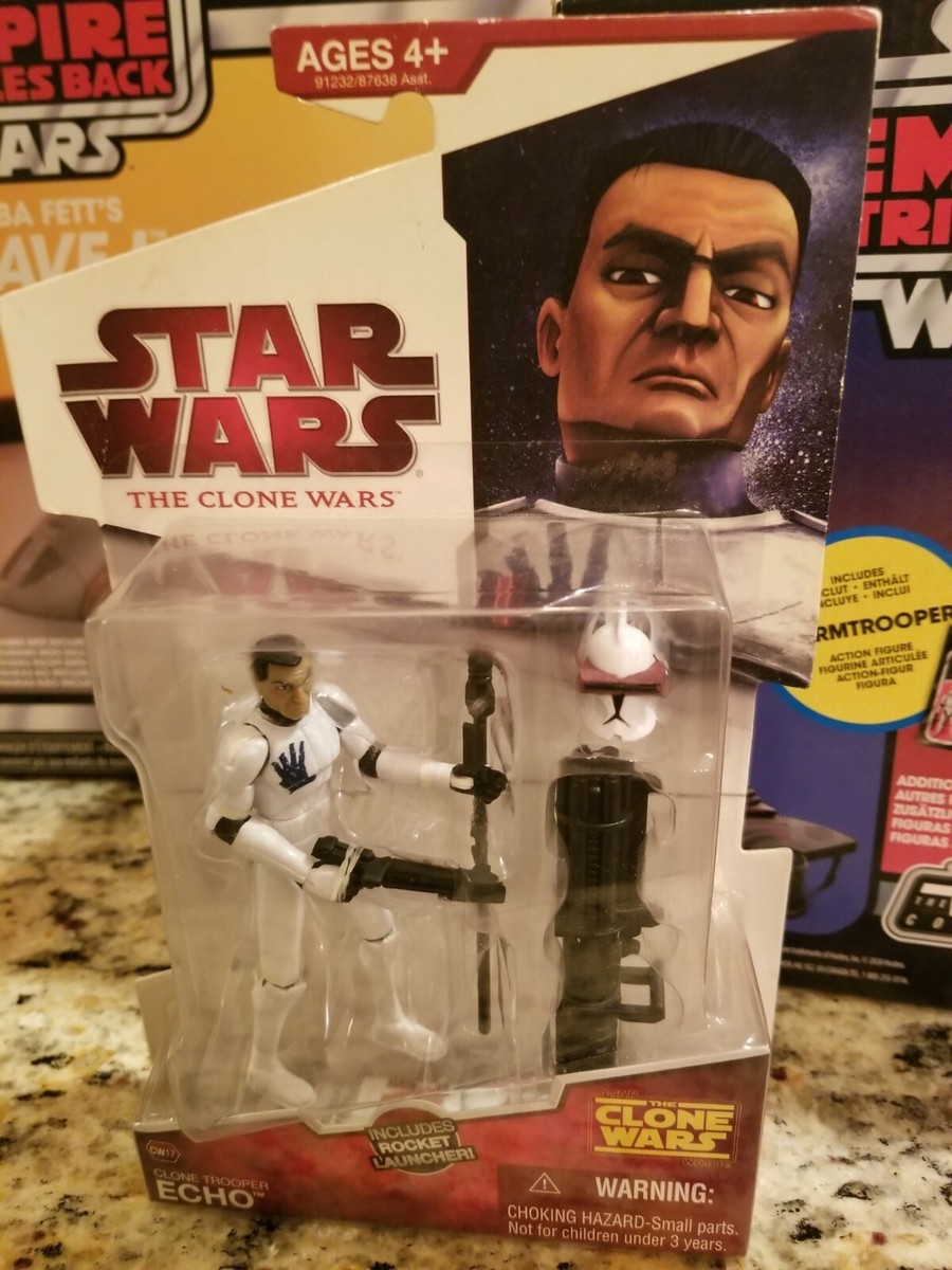 Star Wars Hasbro The Clone Wars Trooper Echo w/ Helmet 501st