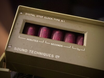 Vintage Sound Techniques Digital Stop Clock Type N1   Nixie Tubes   RARE
