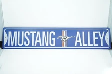 Ford Mustang Alley Street Aluminum Wall Man Cave Sign