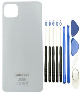 Original Samsung Galaxy A22 5G Akkudeckel Deckel Backcover Weiß + Werkzeugset