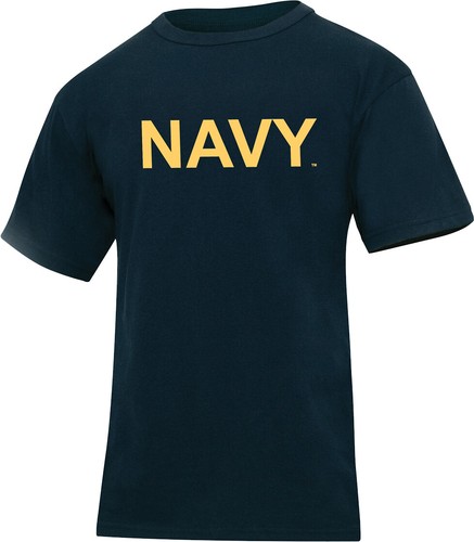 Navy Blue America's NAVY T-Shirt USA Flag Physical Training PT Workout Wet Tee - 第 2/5 張圖片