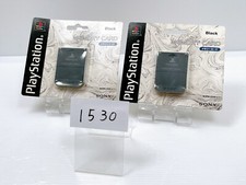 New PS1 Memory Card 15 Block SONY PlayStation 1 boxed SCPH-1020 set of 2