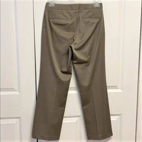 Dockers Ideal Fit Olive Green Stretch Cotton Low Rise Dress Pants Size 4 - Picture 4 of 5
