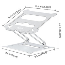 Adjustable ergonomic aluminum laptop tablet stand holder riser