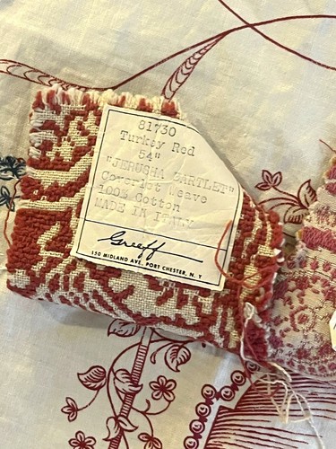 Greeff Fabric Sample New York Philadelphia Washington Chicago Made Italy Vintage - Picture 9 of 15