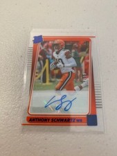 2021 CLEARLY DONRUSS ANTHONY SCHWARTZ RATED ROOKIE BLUE AUTO /99