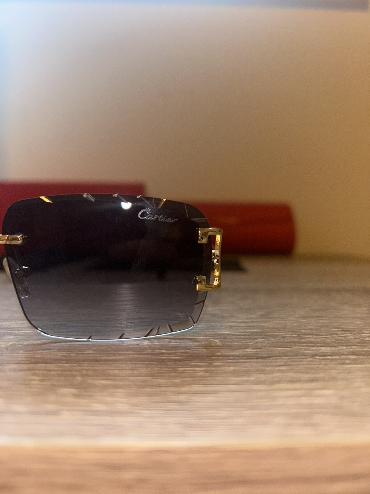 Cartier C-Decor blue and grey lens brand new with accessories and dust protector