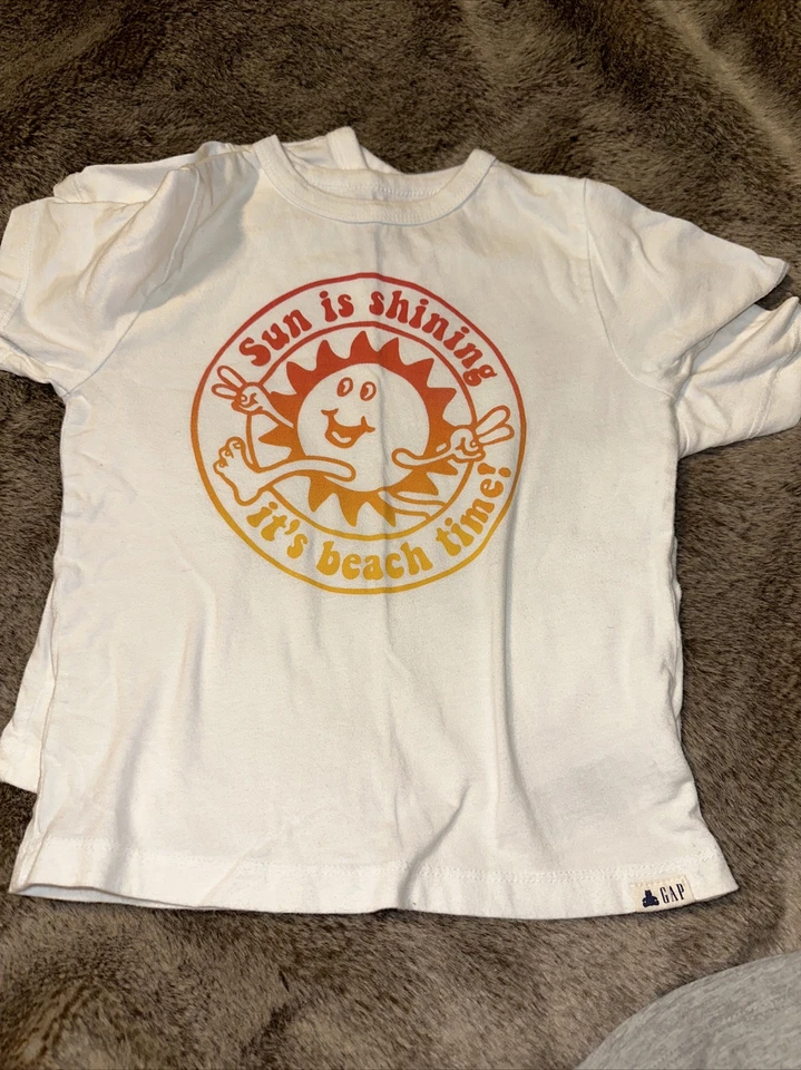 Lote de 5 camisetas para niños talla 4t Gap Ch Place béisbol bombero Spider-Man playa Foto 3 de 4