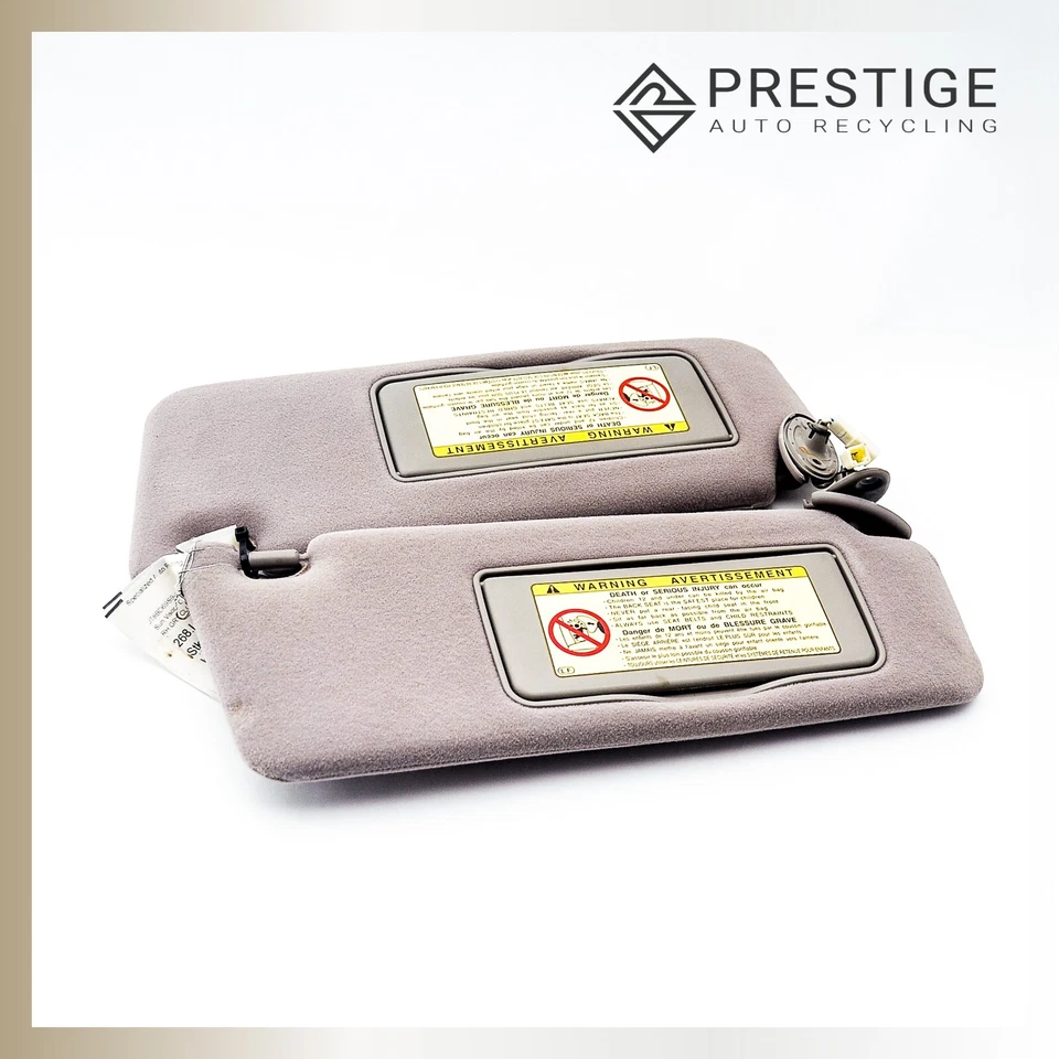 2001-2006 LEXUS GS300 Sun Visor Left & Right 743203A030A0 743103A210A0 Gray OEM - Image 2 of 4