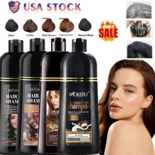 MOKERU 500ML Permanent Hair Dye Instant Fast Hair Dye Color Shampoo Coconut DYE