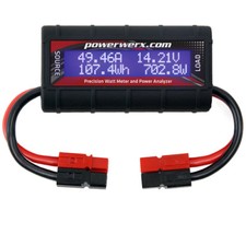 Watt Meter, DC Inline Power Analyzer, 45A Continuous, 12 Gauge, Powerpole Ends