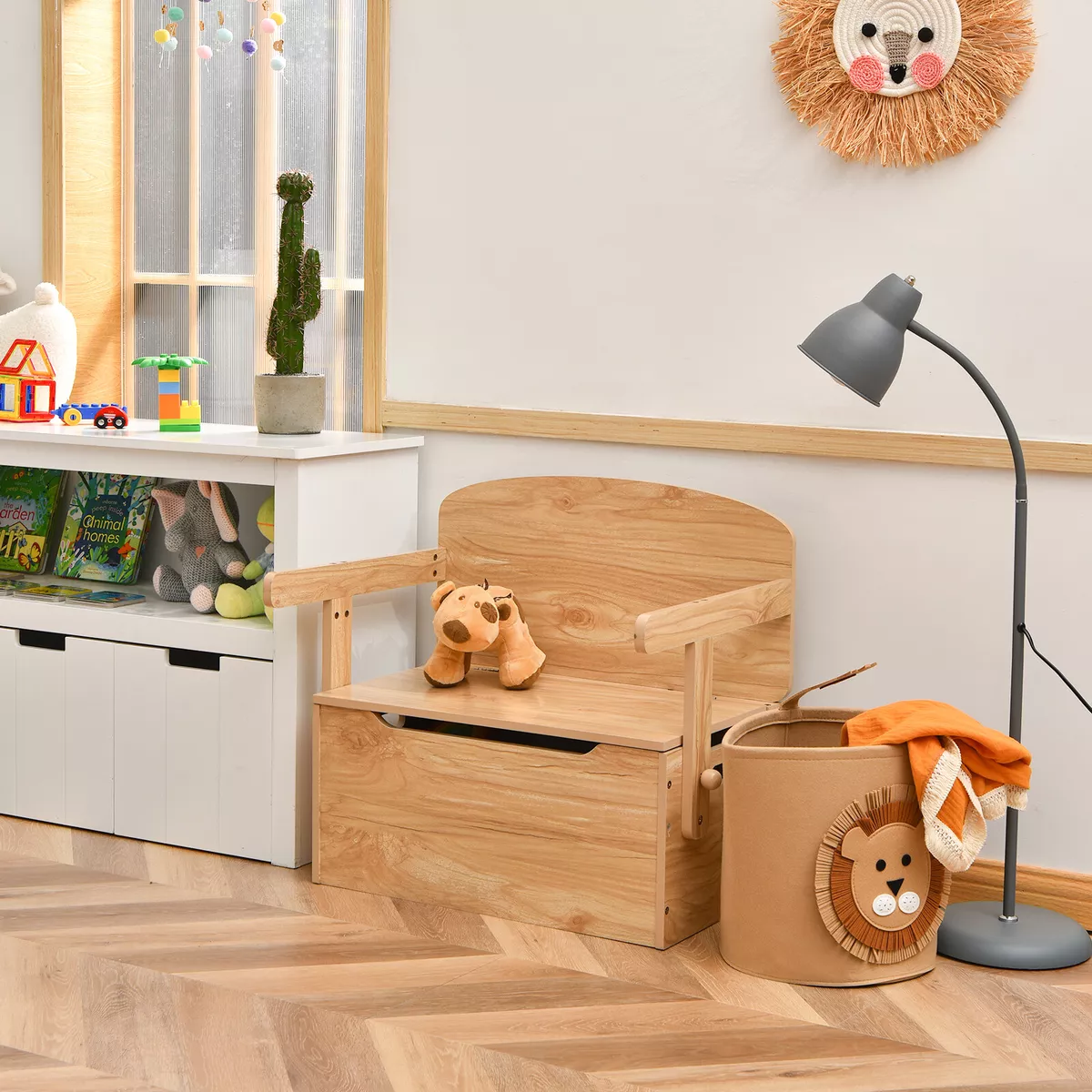 Kid bench with store storage