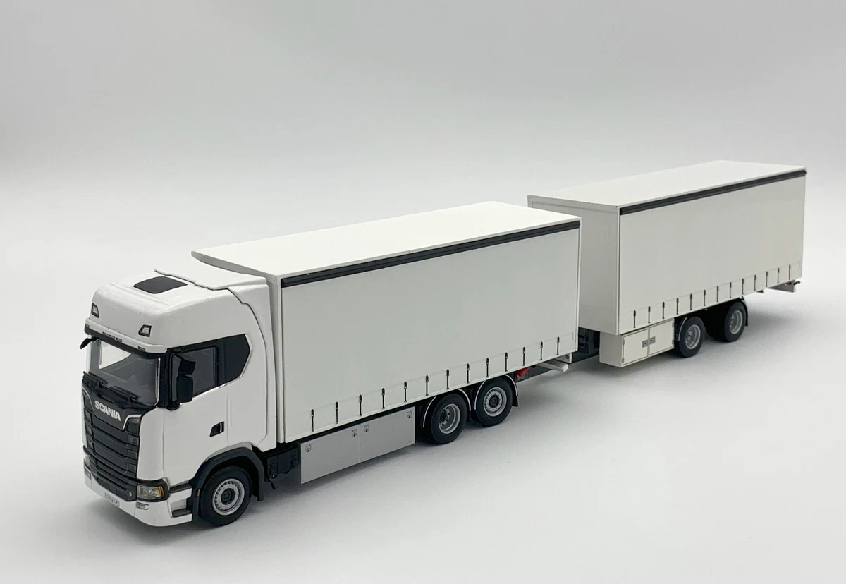 3 Pack 1:50 Scania Metal Lorry Truck Head Models In Red, Yellow - Foto 2