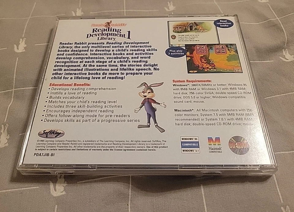 Reader Rabbit Reading Development Library 1 The Learning Company SEALED win mac - Image 3 of 3