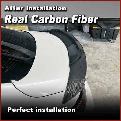Für Mercedes C238 E450 E500 E53 Coupe 2017-2021 Carbon Heckspoiler Spoiler Lippe - Bild 6 von 13
