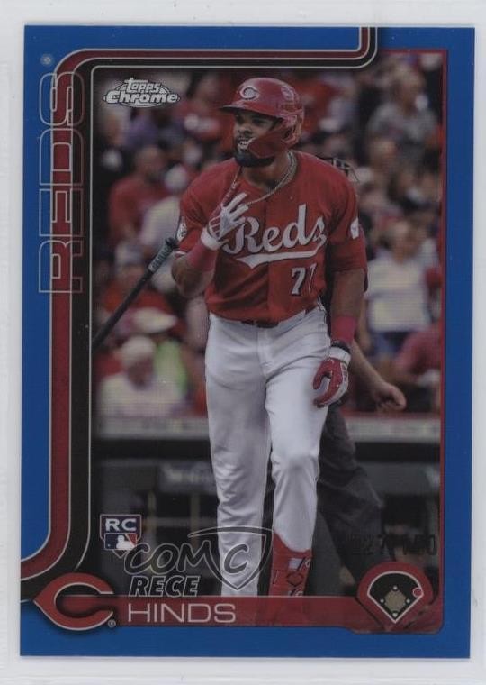 2025 Topps Chrome Blue Refractor /150 Rece Hinds #253 10h2