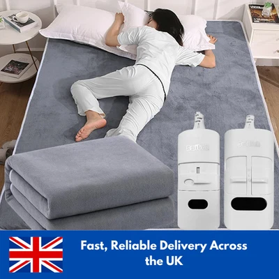 Electric Blanket 220V Thicker Automatic Heating Thermal Mattress Body Warmer EU