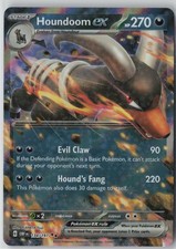 Houndoom ex 134/197 Double Rare Obsidian Flames Pokemon Holo Near Mint