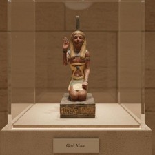 Authentic Ancient Egyptian Antique Rare Statue of Goddess Ma'at Egyptian BC