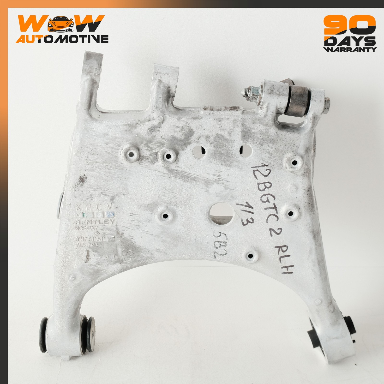 12-17 BENTLEY CONTINENTAL GTC GT REAR LEFT SUSPENSION CONTROL ARM SET OEM