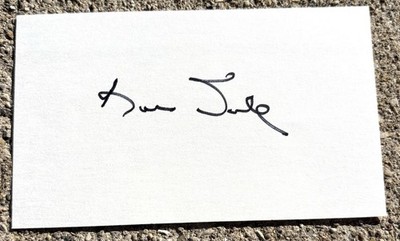 BOB DOLE Signed 3x5 Index Card 1996 Presidential Candidate