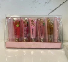 NEW Victoria's Secret Flavor Favorites 5 Piece Lip Gloss Set Candy Baby Kiwi +++