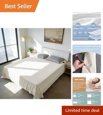 King Size Grounding Sheet 76x80 with 10 Silver Fiber  Grounding Wire